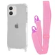 Чохол з ремінцем WAVE Clear Case with Strap для Apple iPhone 11 pink - зображення 1