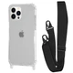 Чохол з ремінцем WAVE Clear Case with Strap для Apple iPhone 13 Pro black - зображення 1