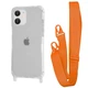 Чехол с ремешком WAVE Clear Case with Strap для Apple iPhone 11 orange - изображение 1