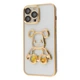 Чехол силиконовый "Мишка" VVave Shining Bear Case для Apple iPhone 13 Pro Max gold - изображение 1