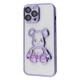 Чехол силиконовый "Мишка" VVave Shining Bear Case для Apple iPhone 13 Pro dark purple - изображение 1
