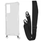 Чехол с ремешком WAVE Clear Case with Strap для Xiaomi Redmi Note 11 Pro/Redmi Note 12 Pro 4G black - изображение 1