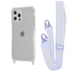 Чохол з ремінцем VVave Clear Case with Strap для Apple iPhone 12 Pro Max light purple - зображення 1
