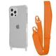 Чехол с ремешком WAVE Clear Case with Strap для Apple iPhone 12 Pro Max orange - изображение 1