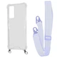 Чехол с ремешком WAVE Clear Case with Strap для Xiaomi Redmi Note 11 Pro/Redmi Note 12 Pro 4G light purple - изображение 1