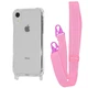 Чохол з ремінцем WAVE Clear Case with Strap для Apple iPhone Xr pink - зображення 1