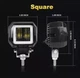 Фара светодиодная LED для мотоцикла RЕ-10 с ангельскими глазками белый/синий - изображение 5