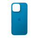 Захисний чохол-накладка Silicone Full Case AA Open Cam для Apple iPhone 16 Pro Max Surf Blue (FullOpeAAi16PM-38) - зображення 1