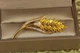Брошка Xuping Jewelry колосок 5 см лимонна - зображення 1