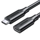 Кабель подовжувач UGREEN US353 Type-C to Type-C Gen2 5A Extension Cable 1m Black (UGR-10387) - зображення 1