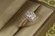 Кольцо Xuping Jewelry авангард с белым камнем р 19 золотистое - изображение 2