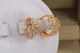Серьги Xuping Jewelry кленовый листочек 1.3 см золотистые - изображение 2