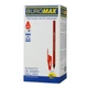 Ручка кулькова масляна BuroMax Linea 0,5 мм червона тригранний корпус (BM.8362-03) - зображення 2