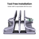 Подставка для Ноутбука UGREEN LP258 Vertical Laptop Stand (Dual-slot), Silver - изображение 2