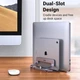Подставка для Ноутбука UGREEN LP258 Vertical Laptop Stand (Dual-slot), Silver - изображение 7