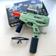 Гель-бластер Uzi-Pistol 32 см: Автоматичний іграшковий автомат з орбізами на акумуляторі для активних ігор (Бірюзовий) - зображення 3