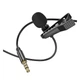 Мікрофон петличний Borofone BFK11 Elegant lavalier 3.5mm (2m) Black - зображення 2