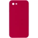 Чохол Silicone Case Square Full Camera Protective (AA) NOLOGO для Apple iPhone 7 / 8 / SE (2020) (4.7") Червоний / Rose Red - изображение 1