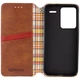 Шкіряний чохол книжка GETMAN Cubic (PU) для Xiaomi Redmi Note 13 Pro+ Brown - зображення 3