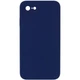 Чохол Silicone Case Square Full Camera Protective (AA) NOLOGO для Apple iPhone 6/6s (4.7") Темно-синій / Midnight blue - зображення 1