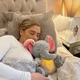 Інтерактивна м'яка іграшка-нічник дихаюча Слонік Elephant Сірий Заспокійлива плюшева іграшка Слонік - зображення 7
