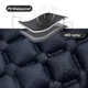 Туристический надувной матрас - каремат с подушкой и встроенным насосом Outdoor Sleeping Темно-Синий - изображение 4