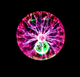 Плазмова куля Тесла музичний нічник плазмова лампа Куля з блискавками Plasma ball 15 см - зображення 3