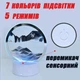 Песочный настольный 3D ночник 7 режимов песочная картина с подсветкой светильник сыпучие пески лампа Синий - изображение 3