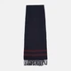 Шарф мужской GANT Merino Wool Striped Woven Scarf 9920228-433 One Size Синий (7325707754876) - изображение 3