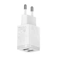 Зарядний пристрій Baseus Compact Charger 2USB 2.1A 10.5W, білий - зображення 5