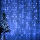 Girlanda LED ColorWay Curtain Garland 300 LED 3 x 3 m Blue (CW-GW-300L33VBL) - obraz 5