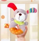 Мягкая развивающая игрушка для новорожденных "Собачка" плюшевая погремушка кольцо, серый (93691691) - изображение 2