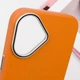 Протиударний чохол PC+Leather SGP with MagSafe для Apple iPhone 16 (6.1") Brown - зображення 4