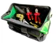 Сумка для инструментов Mastertool 460х250х300 мм 8 карманов пластиковое дно ткань 1680 DEN черно-зеленая (33-102-79-1918) - изображение 2