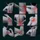 Перкусійний портативний масажер для тіла м'язовий ударний Fascial Gun EP акумуляторний (з 4 насадками для масажу рук, ніг, спини, попереку) чорний - зображення 6
