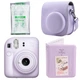 Набор Камера моментальной печати Fujifilm INSTAX Mini 12 Lilac Purple / Чехол фиолетовый / Картридж 10 фото / Фотоальбом фиолетовый на 64 снимка + Подарочная упаковка - изображение 1