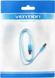 Кабель Vention SATA 3.0 7pin, F/F, L-конектор 0.5 м Blue (KDDSD) - зображення 4
