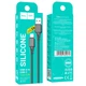 Кабель Hoco Type-C Assistant silicone charging data cable X101 |1m, 3A| black - зображення 3