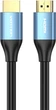 Кабель Vention HDMI M - M, 10.0 м, V2.0, 4K 60Гц, Aluminum Alloy Blue (ALHSL) - зображення 2