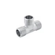Трійник латунний Karro KR-3213 1/2" (Н×Н×Н), нікельований, PN16 - зображення 1