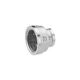 Муфта перехідна латунна LexLine 1" × 1/2" ВВ, нікельована, PN10 - изображение 1