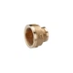 Муфта перехідна латунна LexLine 1" × 1/2" ВВ, PN10 - изображение 1