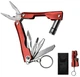 Мультиинструмент Stenson R16626 с фонариком 9 в 1 Bordo - изображение 2