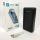 Портативное зарядное устройство Power Bank на солнечной батарее на 20000 mAh. Цвет: черный - изображение 1