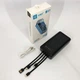 Портативное зарядное устройство Power Bank на солнечной батарее на 20000 mAh. Цвет: черный - изображение 4