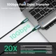 Кабель UGREEN US355 USB-C to USB-C 3.1 Gen2 100W 5A QC4.0 PD3.0 10Gbps 4K@60Hz 1m Black (80150) - изображение 4