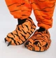 Капці з кігтями кігурумі Kigurumi жіночі домашні тапочки лапи поморанчеві принт тигра плюшеві текстильні 39-43 (3052) - зображення 3