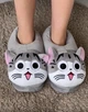 Тапочки-кигуруми Аниме Котик Чи My Kigu Домашние Для Мальчика Мягкие Плюшевые Серый 30-36 (М13015) - изображение 2