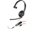 Навушники з мікрофоном POLY BlackWire 5210 USB-A HS Mono (80R98AA) - изображение 1