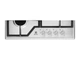 Варильна поверхня газова Electrolux KGS6426SX - изображение 4